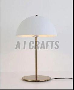 Plain LED Polished Metal Eye Protection Modern Bedroom Table Lamp