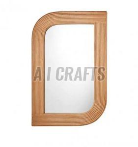 Polished Plastic & Glass Hammered Wall Mirror For Hotels, Bathroom