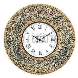 Stone Round Wall Clock, Display Type : Analog