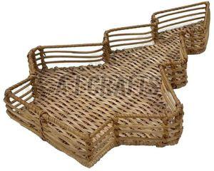 Bamboo Woven Wicker Christmas Basket, Color : Brown