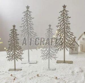 Plain Zodax Metal Decorative Tree, Color : Golden For Gifting