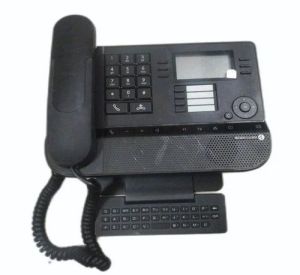 PVC Alcatel 8029 Digital Phone, Color : Black