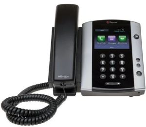 PVC Polycom VVX501 IP Telephone, Color : Black