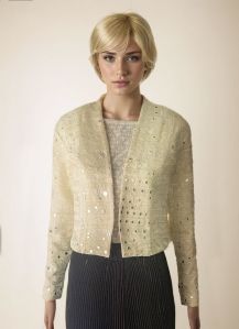 Shot White Embroidered Mirror Work Jacket