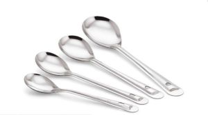 220 X 50 mm Silver Stainless Steel Oval Basting Spoon