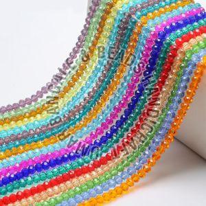 Crystal Glass Beads, For Clothing, Jewelry, Packaging Type : Plastic Box