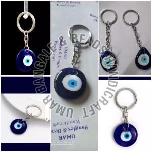 Plain Evil Eye Key Ring, Feature : Fine Finished