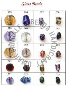 Silver Foil Glass Beads, For Clothing, Jewelry, Rakhi, Pattern : Plain