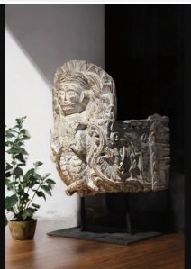 Carved Wood with Human Motif Sculpted For Decoration