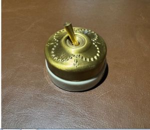 Heritage Floral Gold Finished Tumbler Switch