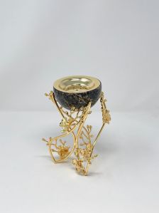 GOLD ORCHID FLOWER STAND