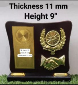 Spray coating Wooden Wood Momento, Color : Cherry 11 inche hight