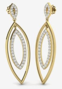 18kt Yellow Gold Instant Glam Drop Earrings