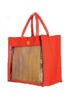 Window Jute Double Wine Bag