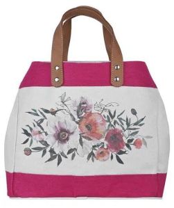 Leather Handled Juco Bag