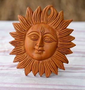 Clay Sun Wall Hanging, For Decoration