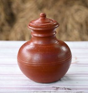 hand made earthen clay pot