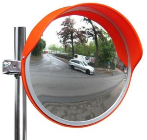 Polycarbonate Convex Mirror, Color : Red 18 Inch