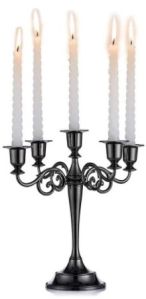 Candle Holder Black One Size