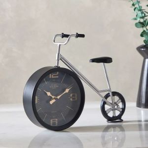 Glass Zeal Metal Table Clock, Color : Sleek Finish
