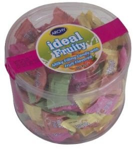 Ideal Fruity Milk Candy PVC Jar