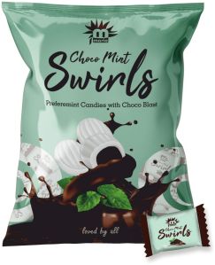 Small Chocomint Swirl Candy