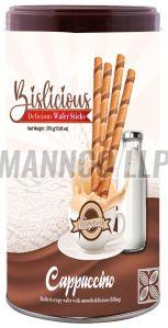 Bislicious Cappuccino Wafer Stick, Color : Brown