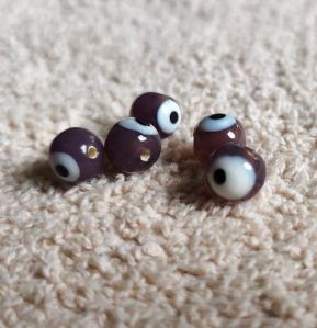 Light Purple Evil Eye Glass Beads