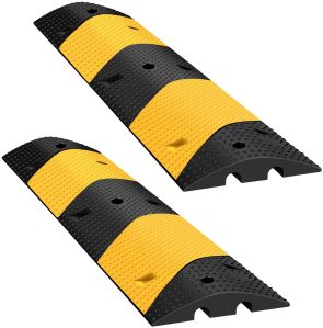 DXI Rubber Speed Bump, Color : Black Yellow, Sizes : Standard