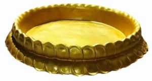 4 Inch Fiber Golden Haldi Urli