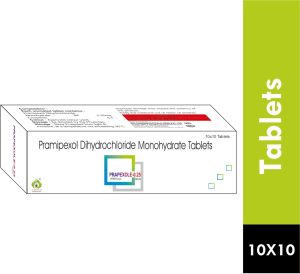 Prapexole 0.25 Tablet, Packaging Type : Strips, Purity : 100%