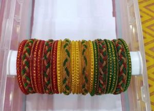 2.6 Inch Fancy Glass Ladies Bangle