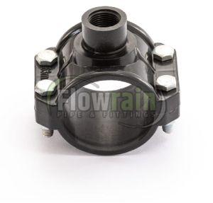 110 Mm PP Plain Threaded Black Service Saddle