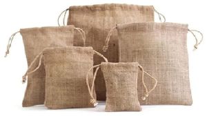 Biodegradable Jute Drawstring Bag - KDB - 001