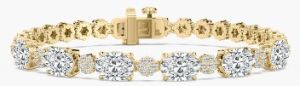 Oval And Round Diamond Ottawa Womens Fashion Bracelet