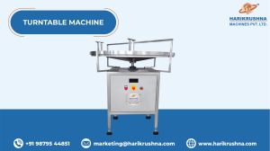 Semi Automatic Turntable Machine, Color : Silver