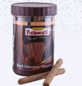 Chocolate Wafer Rolls Jar, Color : Brown for Sharing, Indulging
