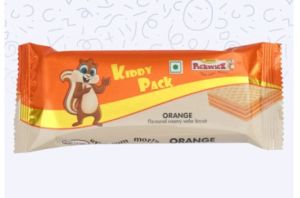 Kiddy Pack Orange Flavoured Wafer Biscuits