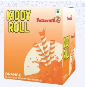Kiddy Roll Orange Flavoured Creamy Wafer Rolls