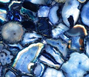 Polish Precious Stone Blue Agate