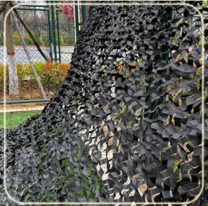 Military Print Nylon Camouflage Black Net for Army Camp