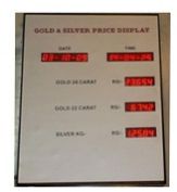 Rate Showing Display Board