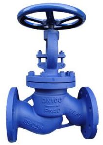 Carbon Steel Globe Valve, GS-C25N, DN100, PN40, Din 3356, RF