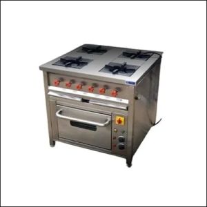 Four Burner Cooking Range with Oven