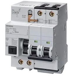 Siemens 5SU13241RC63 - 63A 2P 30mA 10KA 4MBETAGARD Rcbo C 240VAC 50..60HZ