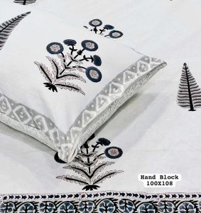 Hand Block Printed Cotton Bedsheet