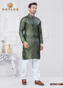 Men Beautiful Fancy Jacquard Weaving Work Mens Kurta