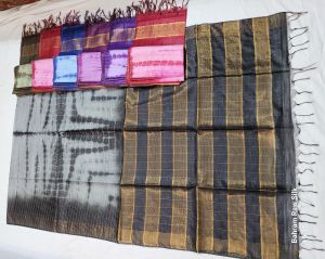 Check Shibori Saree