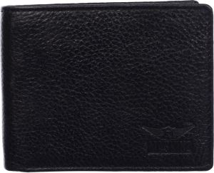 Genuine Leather Over Flap  Wallet 1040 Ndm Black for Men