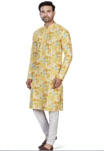 Traditional Mens Kurta Pajama Set, Color : Multicolor, Yellow